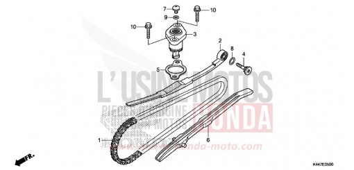CHAINE A CAMES/TENDEUR NSC110MPDK de 2019